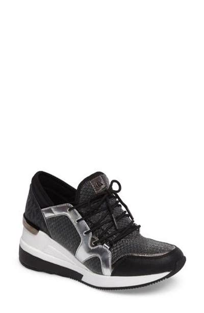 michael kors scout trainer gunmetal|Michael michael kors scout sneaker + FREE SHIPPING.